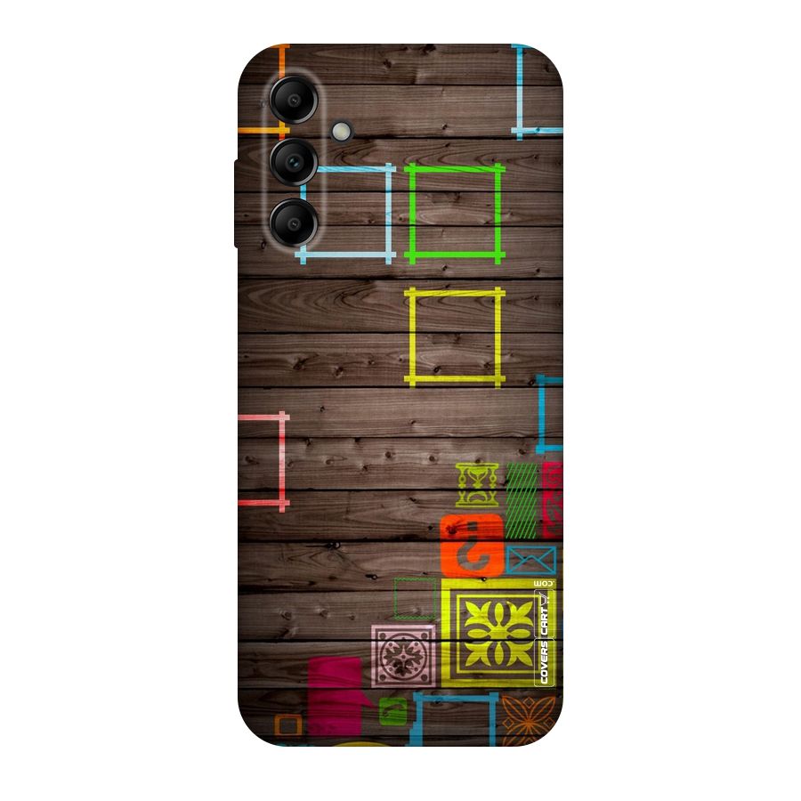 Multicolor Frame Design Original Polycarbonate Back Case for Galaxy A14 5G