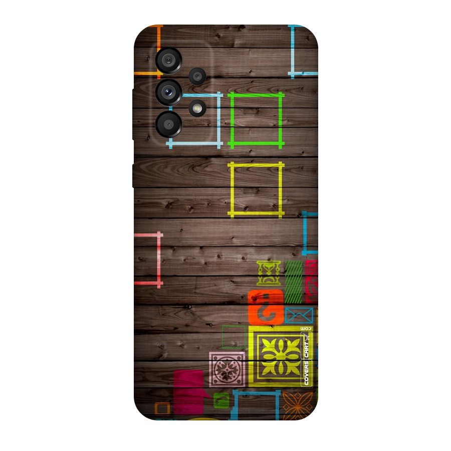 Multicolor Frame Design Original Polycarbonate Back Case for Galaxy A73 5G