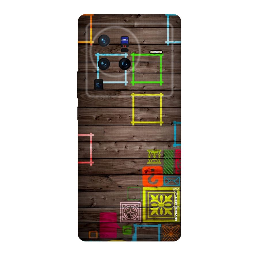 Multicolor Frame Design Original Polycarbonate Back Case for Vivo X80