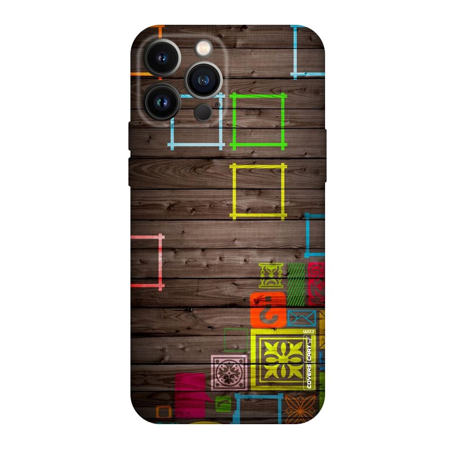 Multicolor Frame Design Original Polycarbonate Back Case for iPhone 13 Pro Max