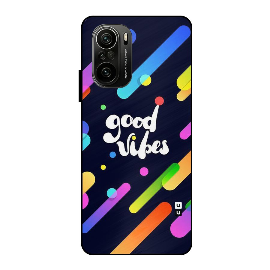 Multicolor Good Vibing Metal Back Case for Mi 11X Pro