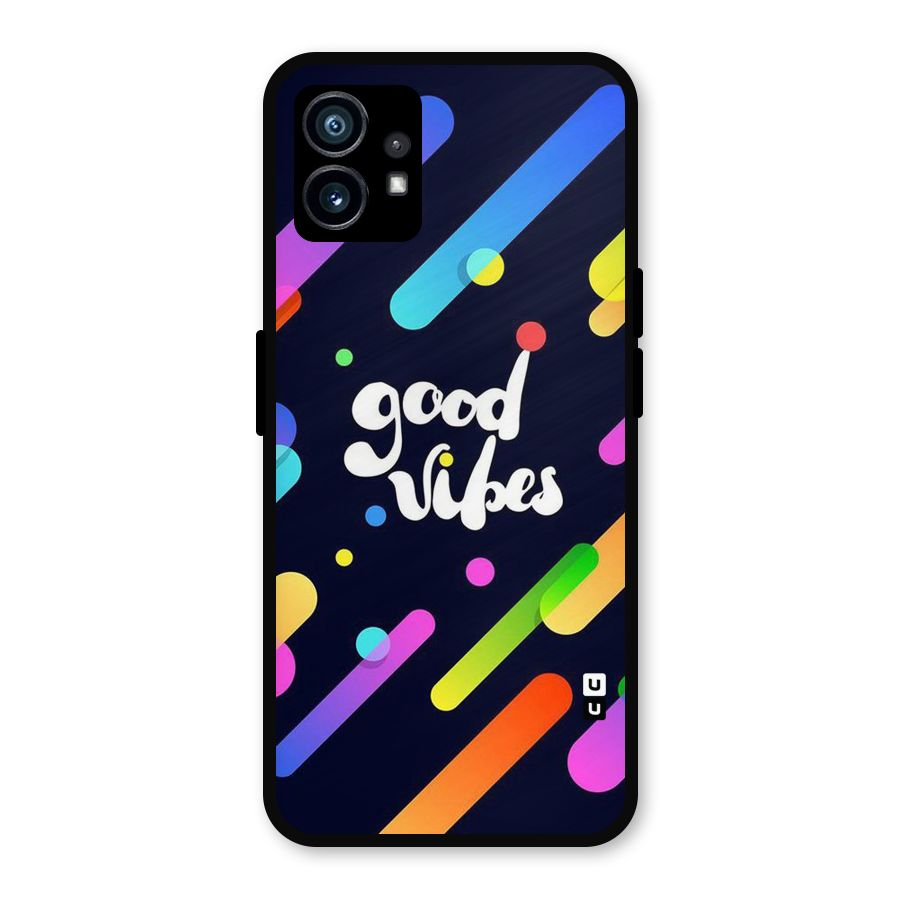 Multicolor Good Vibing Metal Back Case for Nothing Phone 1