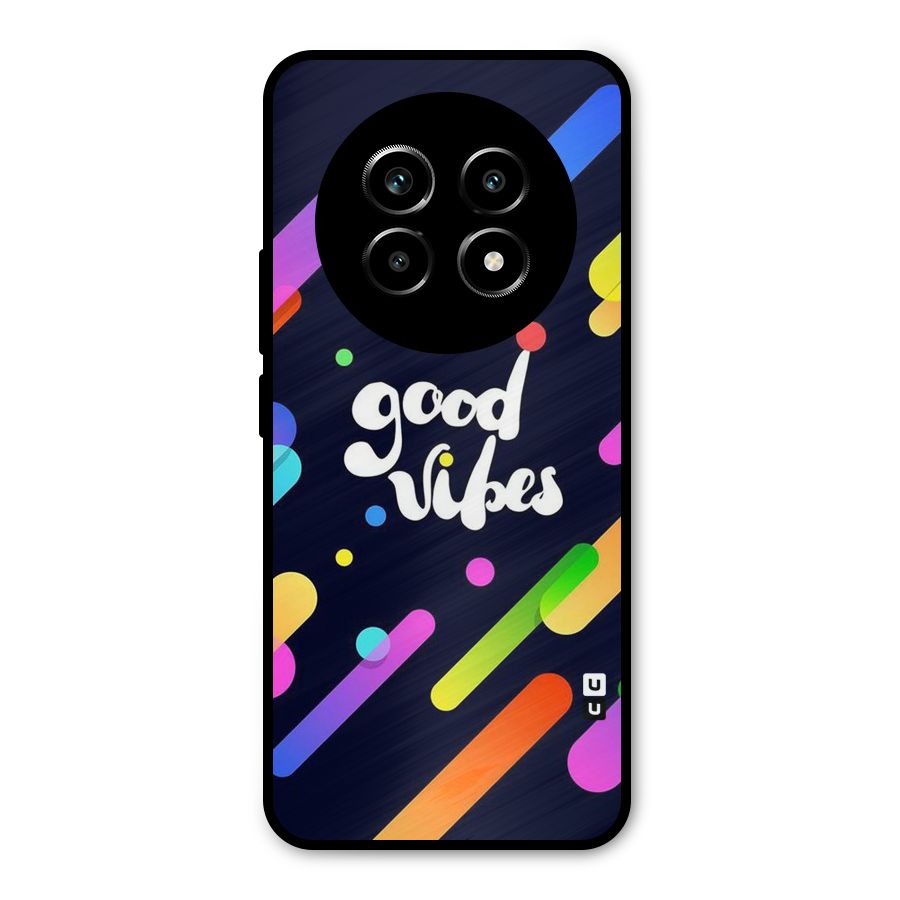Multicolor Good Vibing Metal Back Case for Realme 13 Pro