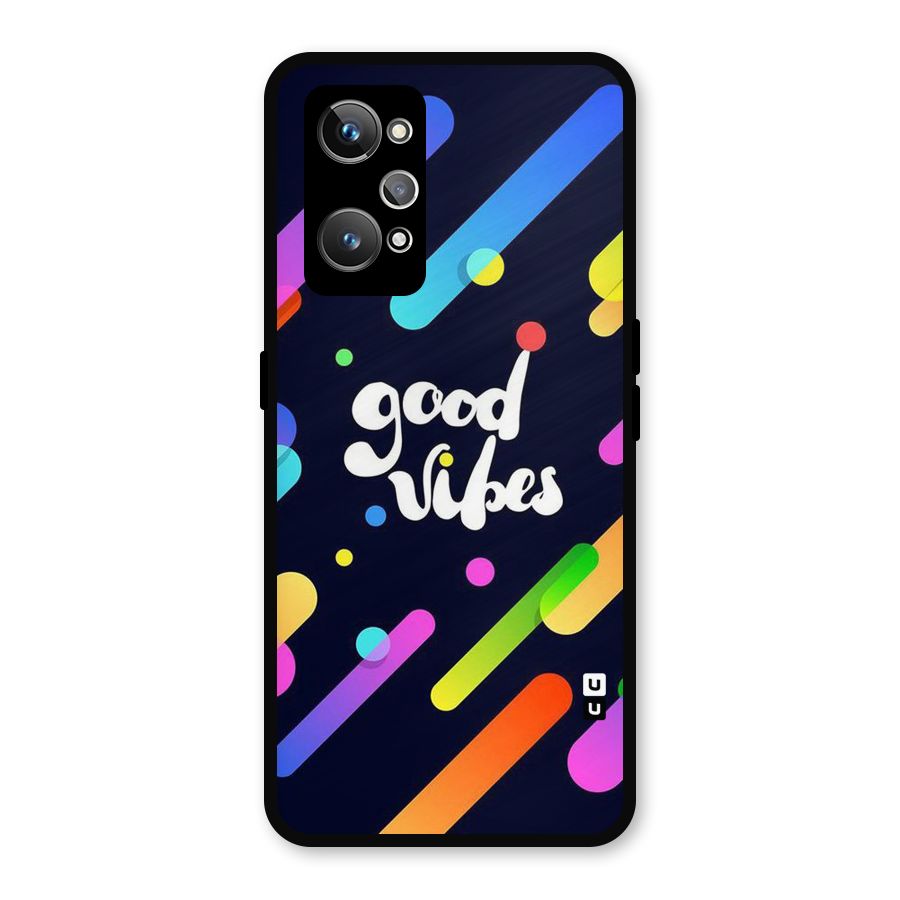 Multicolor Good Vibing Metal Back Case for Realme GT Neo2