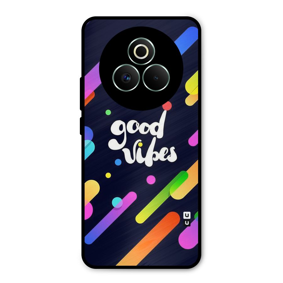 Multicolor Good Vibing Metal Back Case for Realme P3 Pro