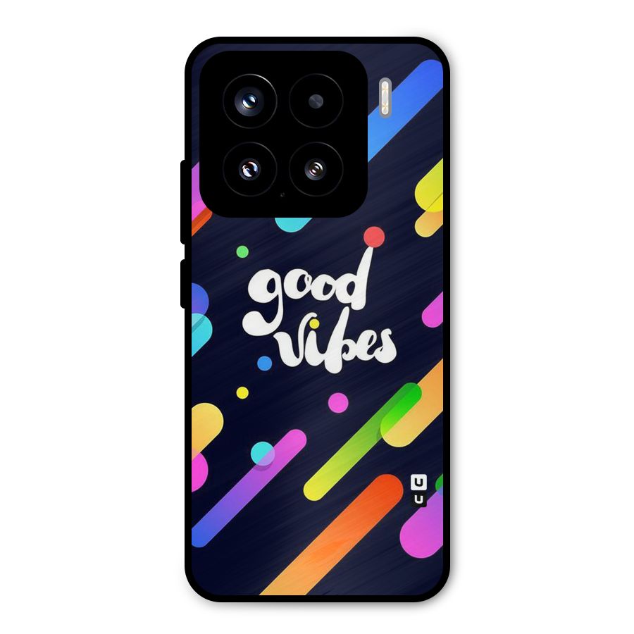 Multicolor Good Vibing Metal Back Case for Xiaomi 15