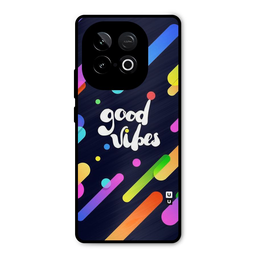 Multicolor Good Vibing Metal Back Case for iQOO Neo 10