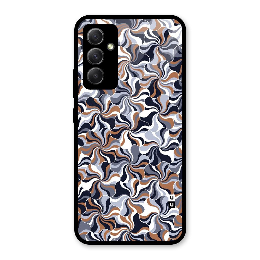 Multicolor Swirls Glass Back Case for Galaxy A34