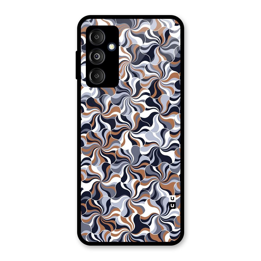 Multicolor Swirls Glass Back Case for Galaxy M14 5G