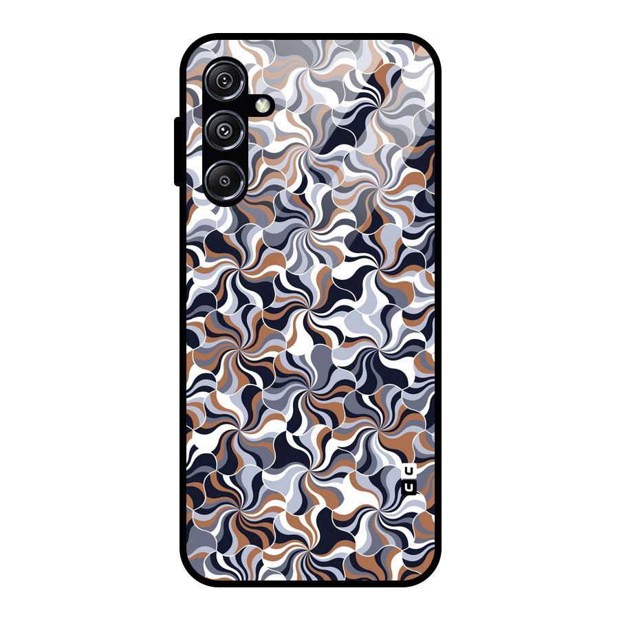 Multicolor Swirls Glass Back Case for Galaxy M34 5G