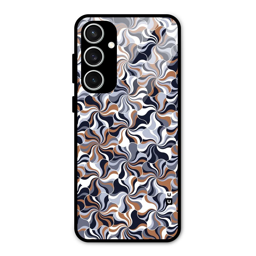 Multicolor Swirls Glass Back Case for Galaxy S23 FE