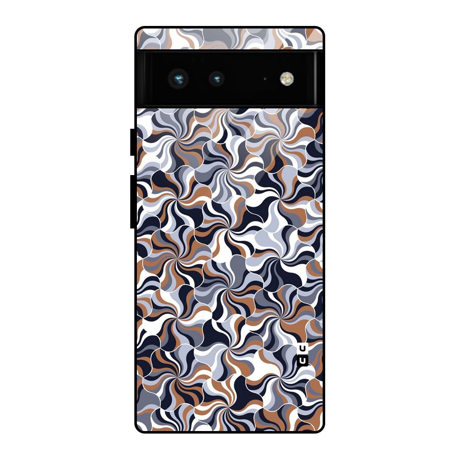 Multicolor Swirls Glass Back Case for Google Pixel 6