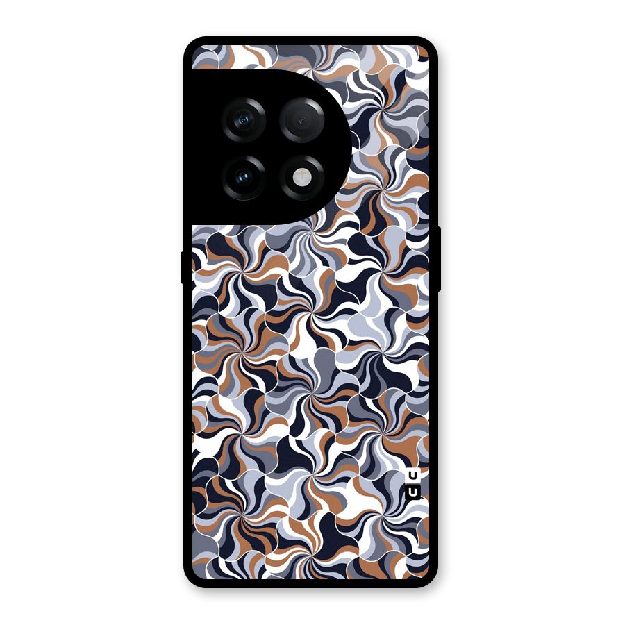 Multicolor Swirls Glass Back Case for OnePlus 11R