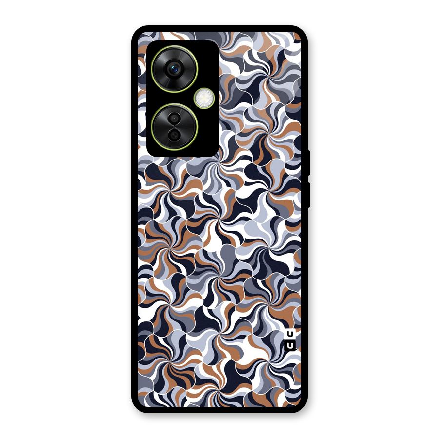 Multicolor Swirls Glass Back Case for OnePlus Nord CE 3 Lite
