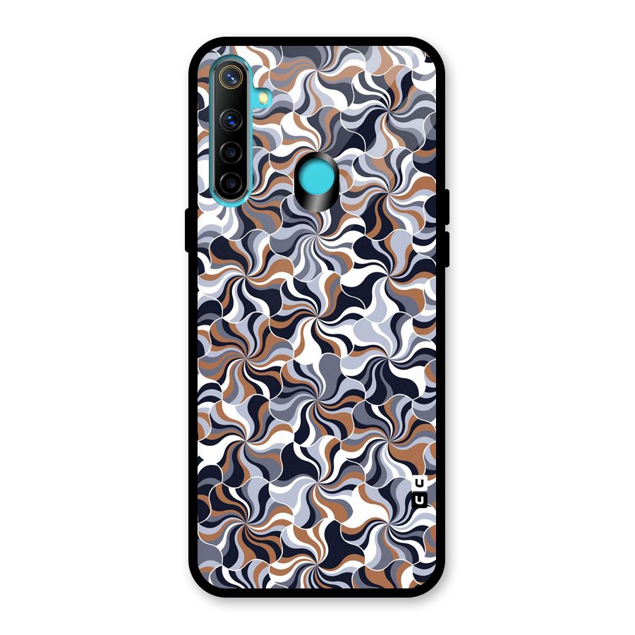 Multicolor Swirls Glass Back Case for Realme 5i