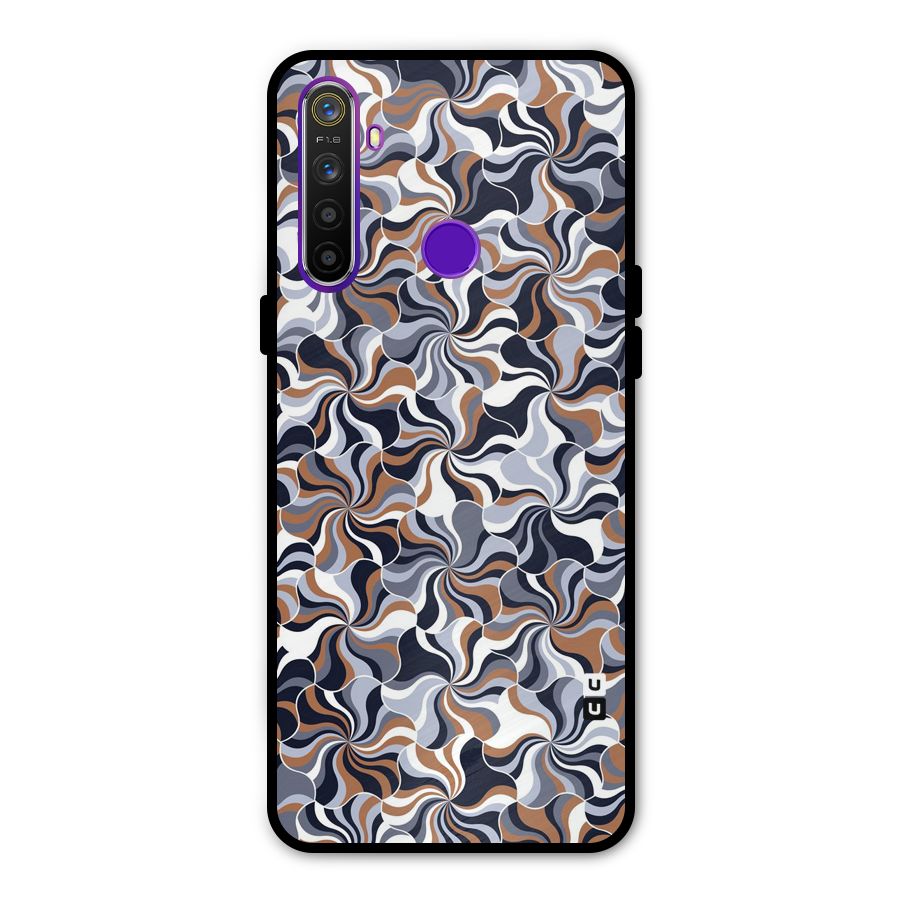 Multicolor Swirls Glass Back Case for Realme 5s