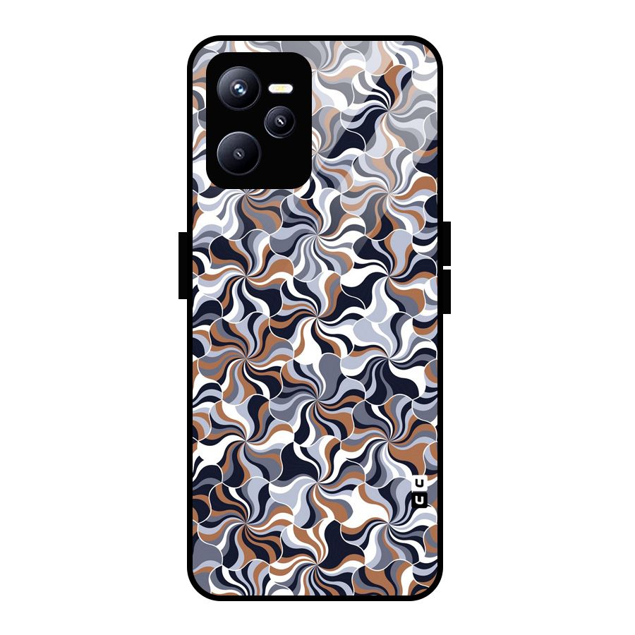 Multicolor Swirls Glass Back Case for Realme C35