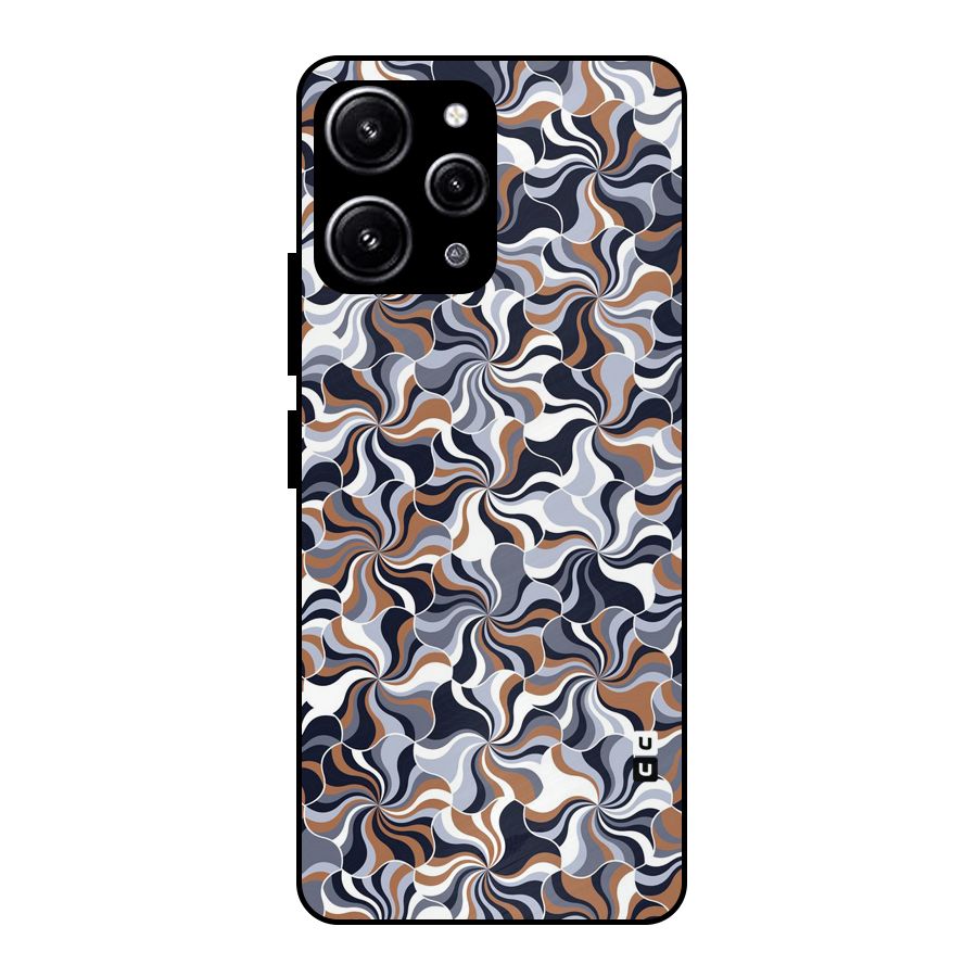 Multicolor Swirls Glass Back Case for Redmi 12 4G