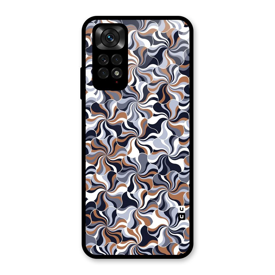 Multicolor Swirls Glass Back Case for Redmi Note 11S