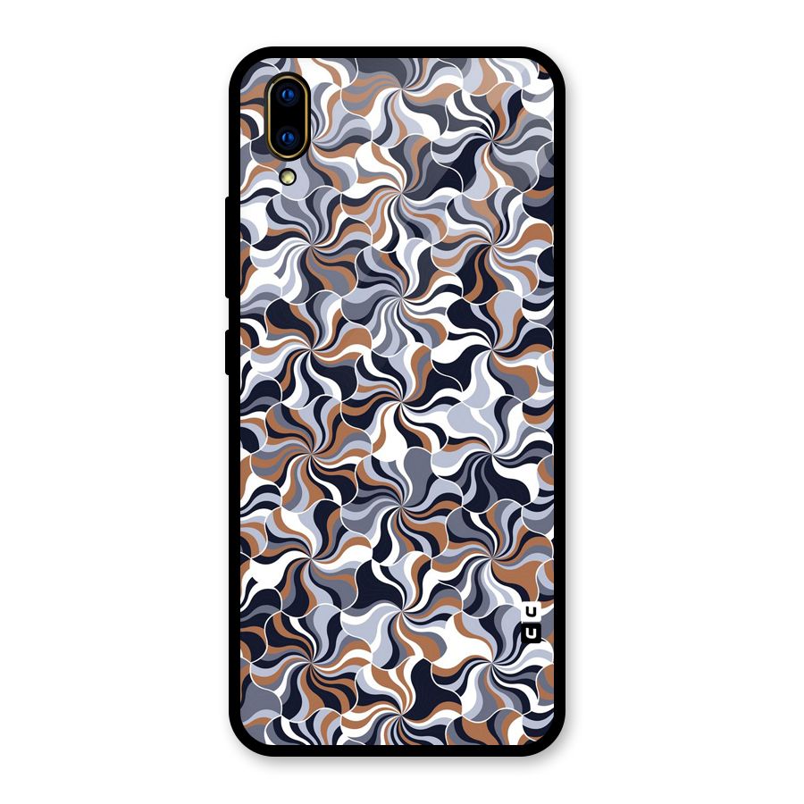 Multicolor Swirls Glass Back Case for Vivo V11 Pro