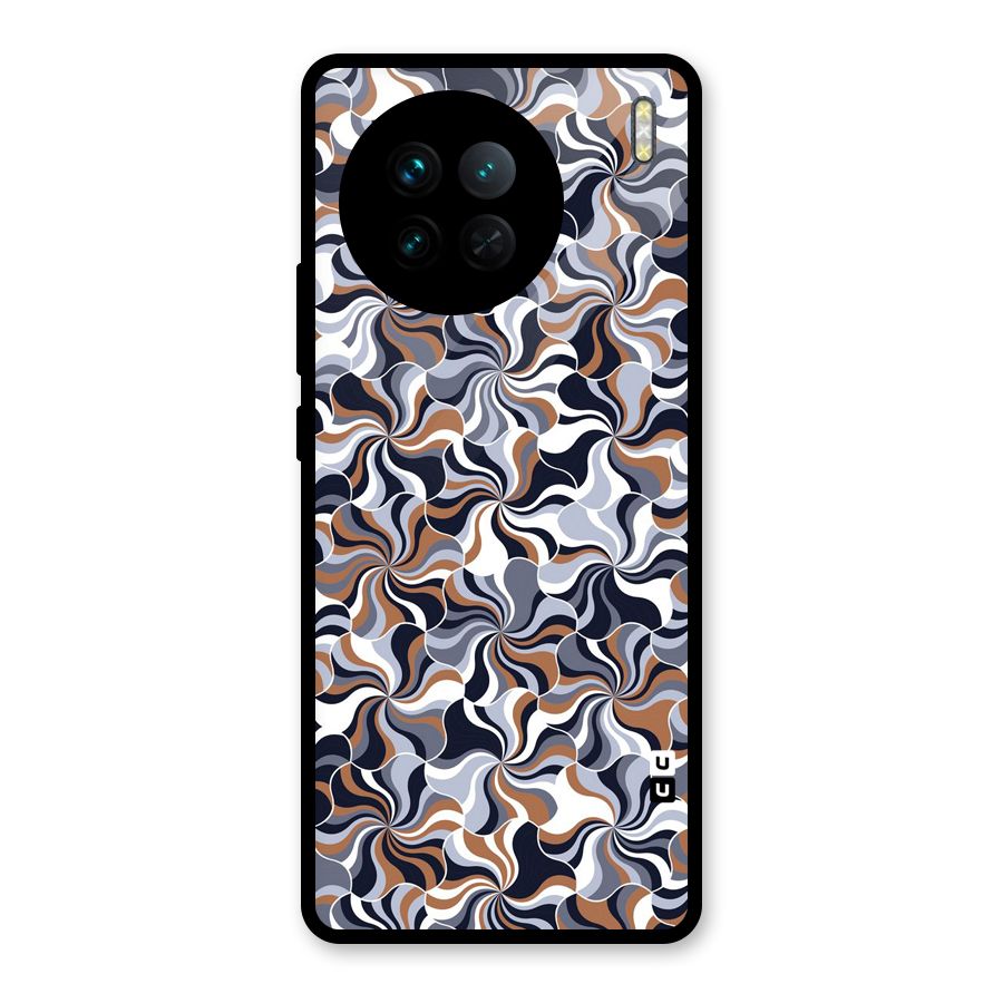 Multicolor Swirls Glass Back Case for Vivo X90