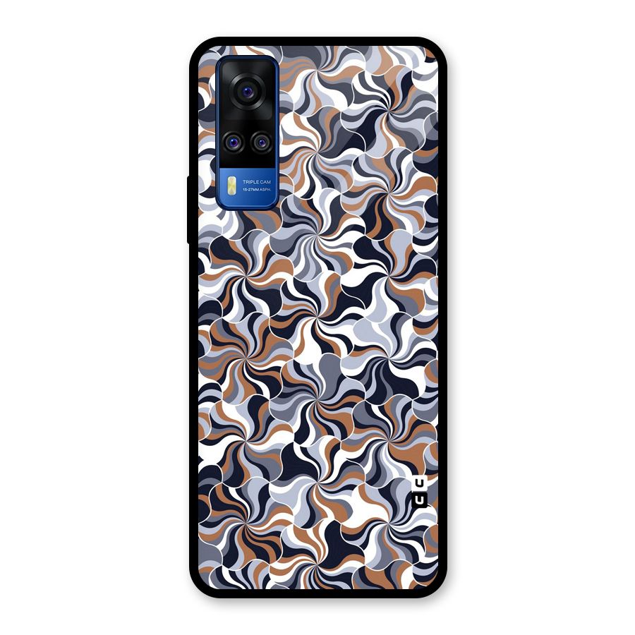 Multicolor Swirls Glass Back Case for Vivo Y31