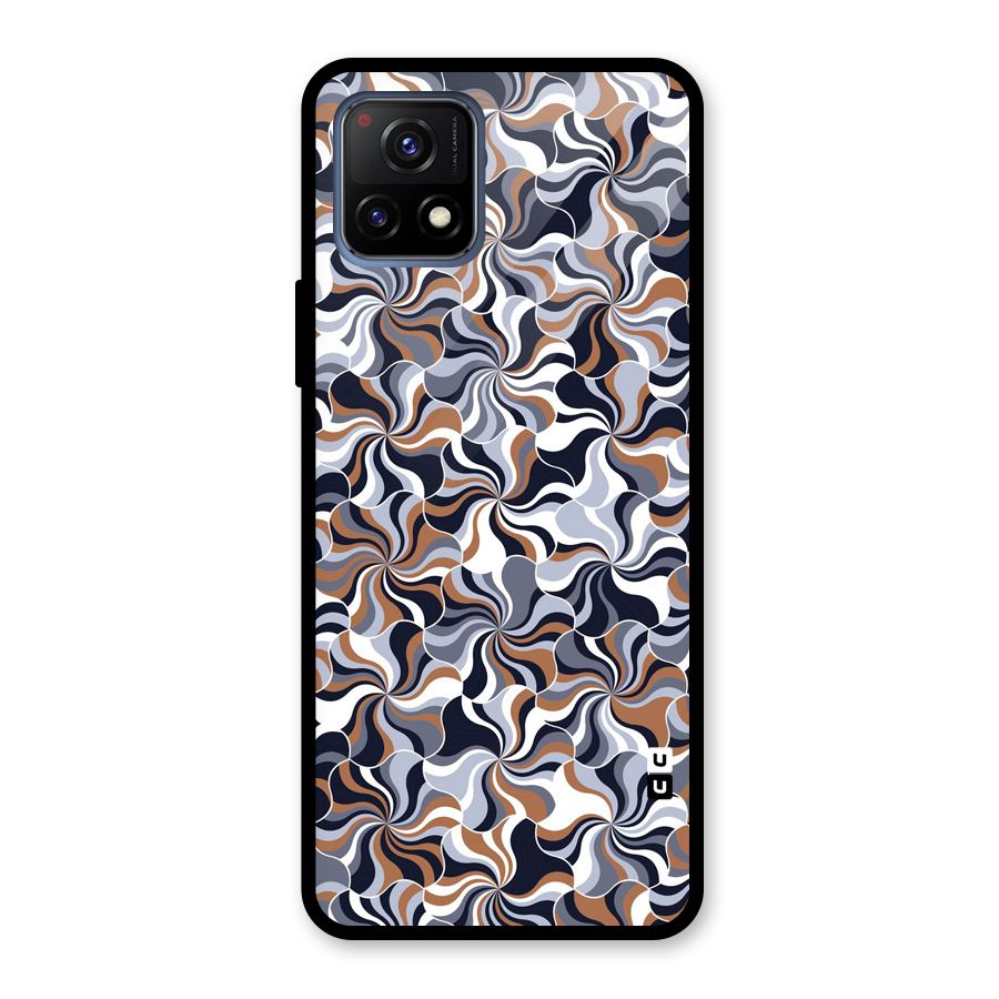Multicolor Swirls Glass Back Case for Vivo Y72 5G
