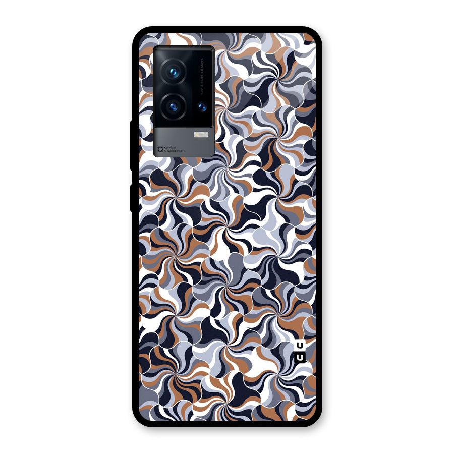 Multicolor Swirls Glass Back Case for iQOO 9 5G