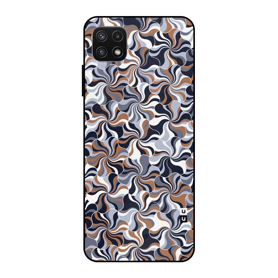 Multicolor Swirls Metal Back Case for Galaxy A22 5G