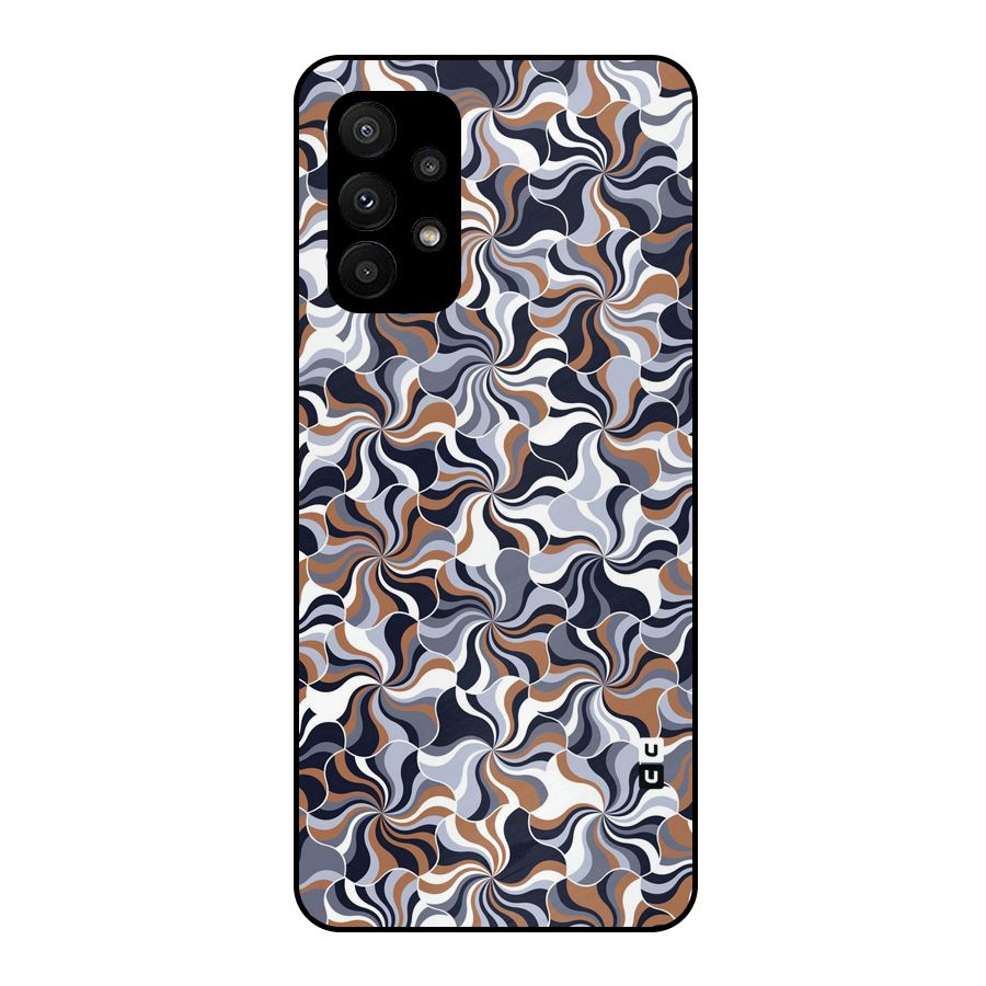 Multicolor Swirls Metal Back Case for Galaxy A23