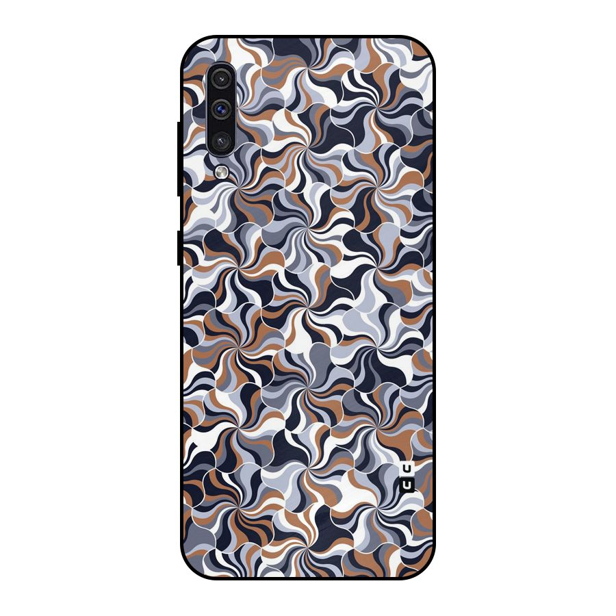Multicolor Swirls Metal Back Case for Galaxy A30s