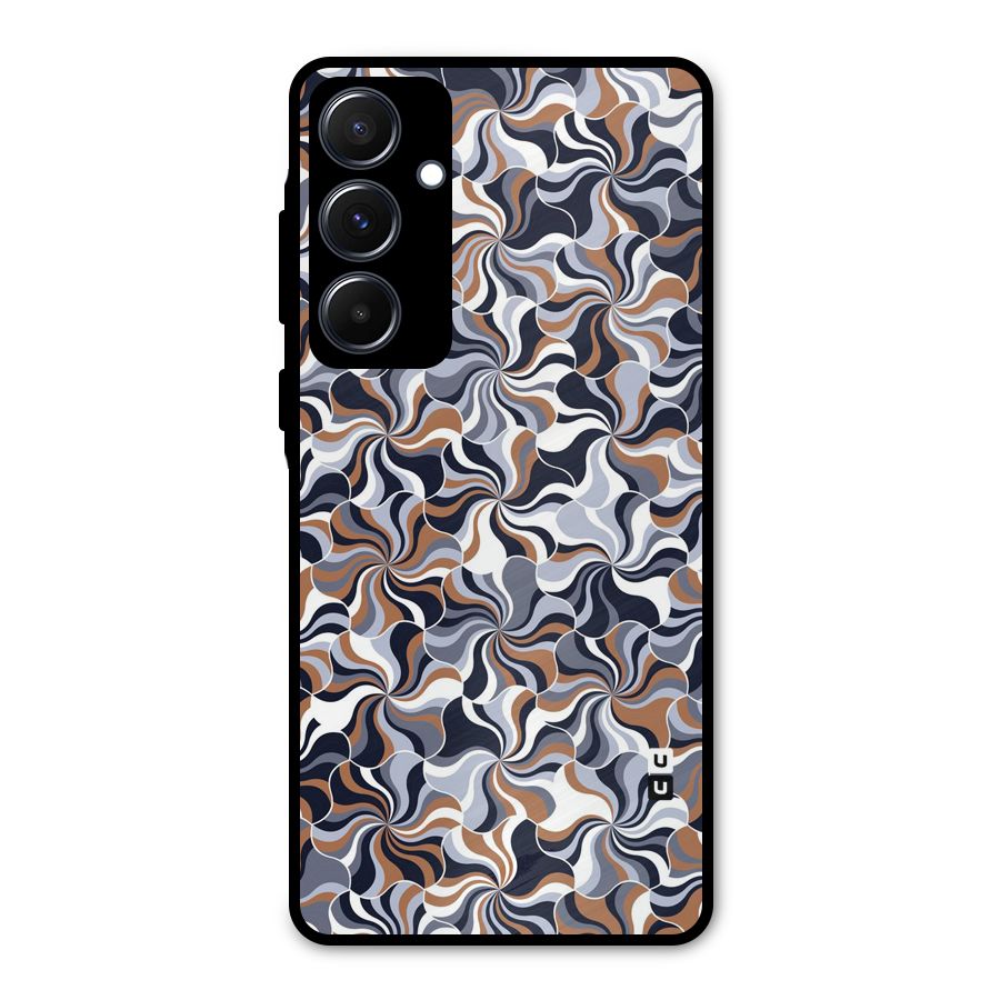Multicolor Swirls Metal Back Case for Galaxy A55