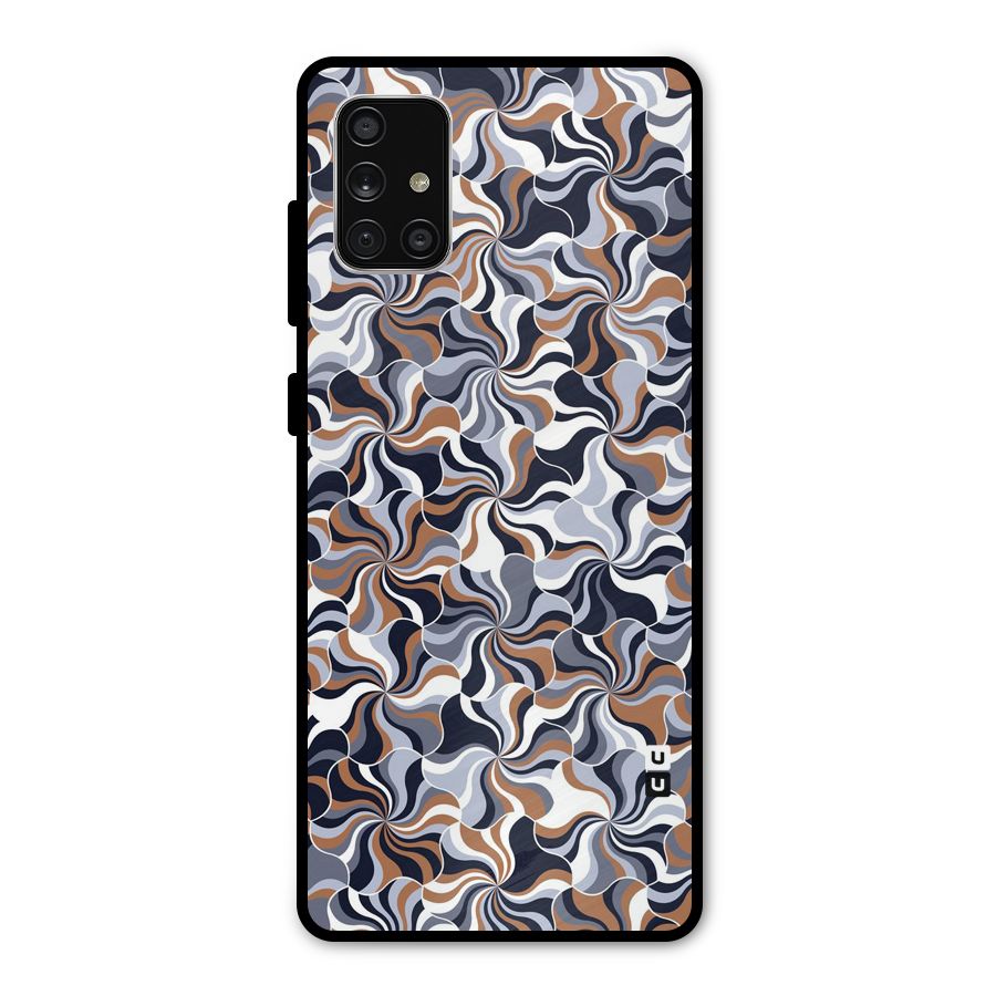Multicolor Swirls Metal Back Case for Galaxy A71