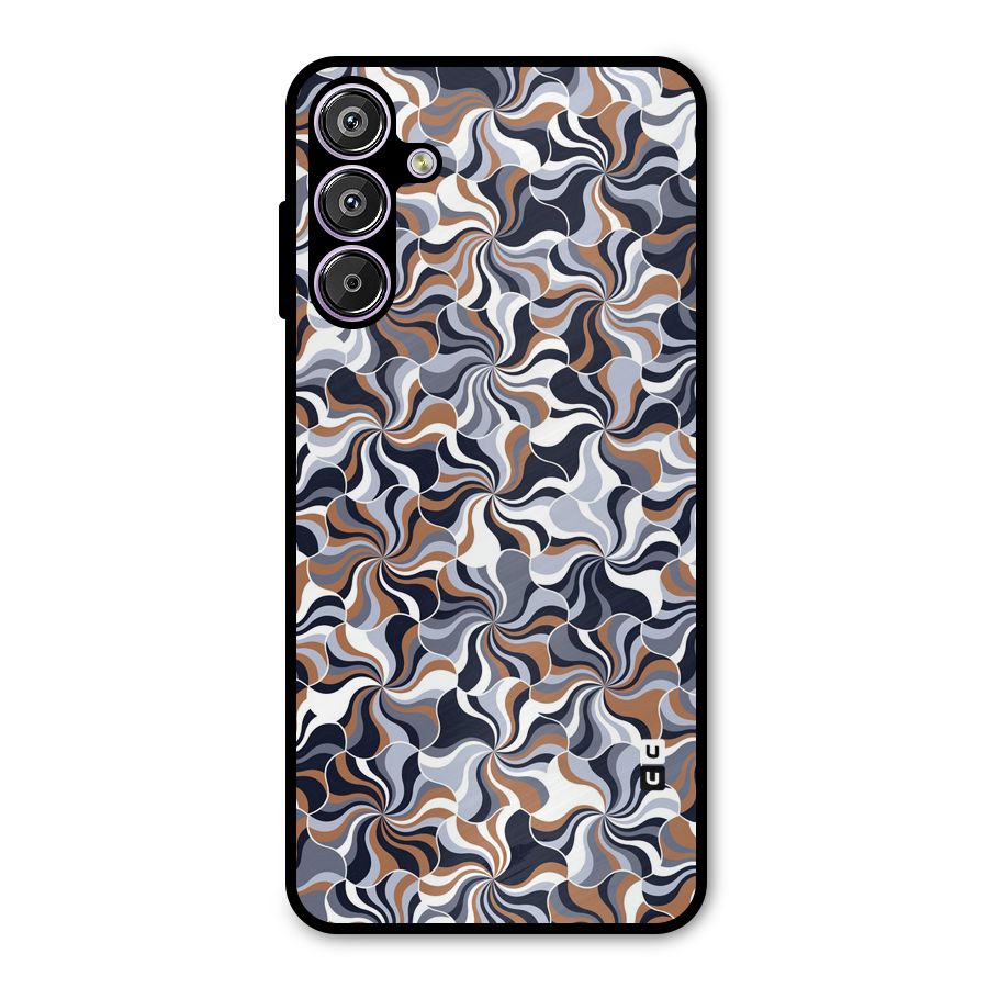 Multicolor Swirls Metal Back Case for Galaxy F15