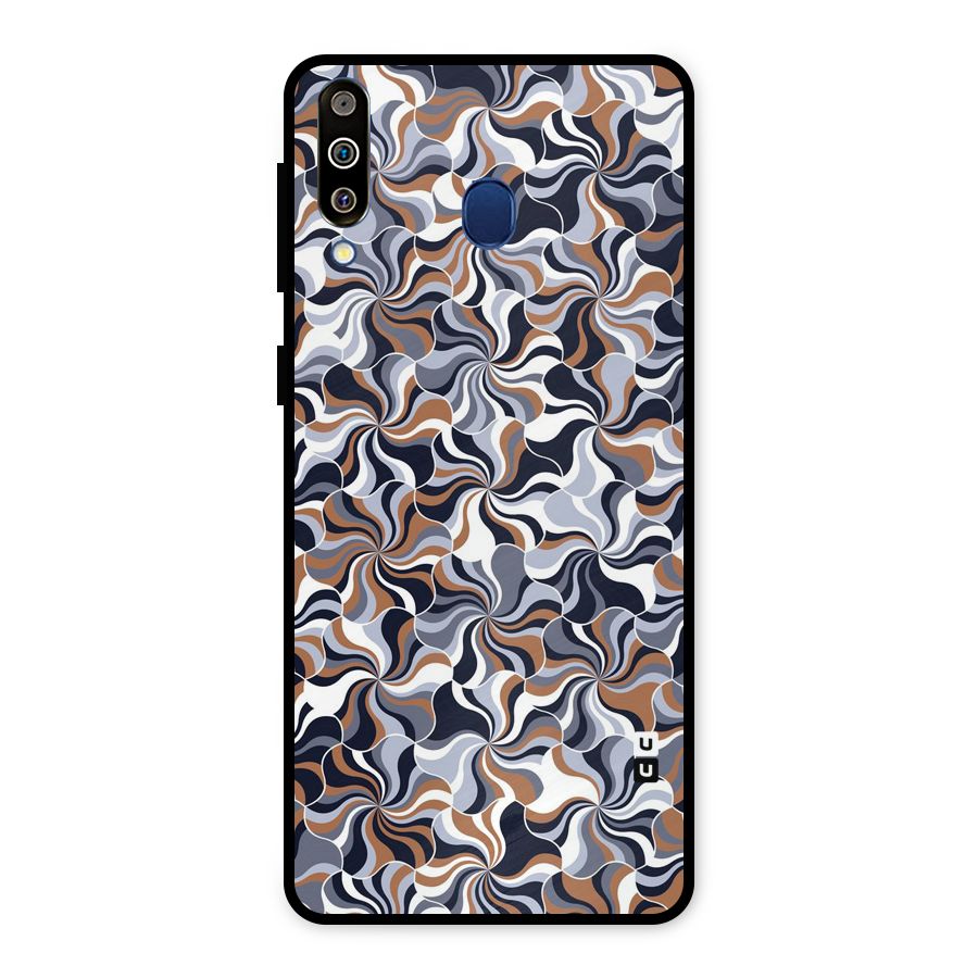 Multicolor Swirls Metal Back Case for Galaxy M30