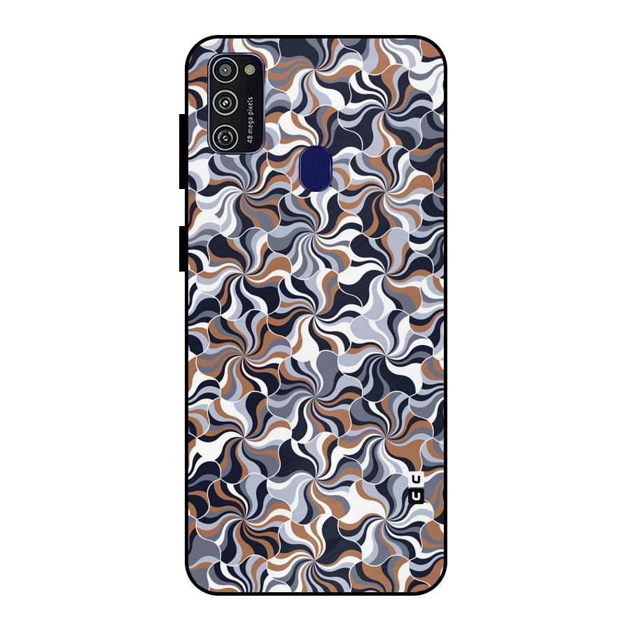 Multicolor Swirls Metal Back Case for Galaxy M30s