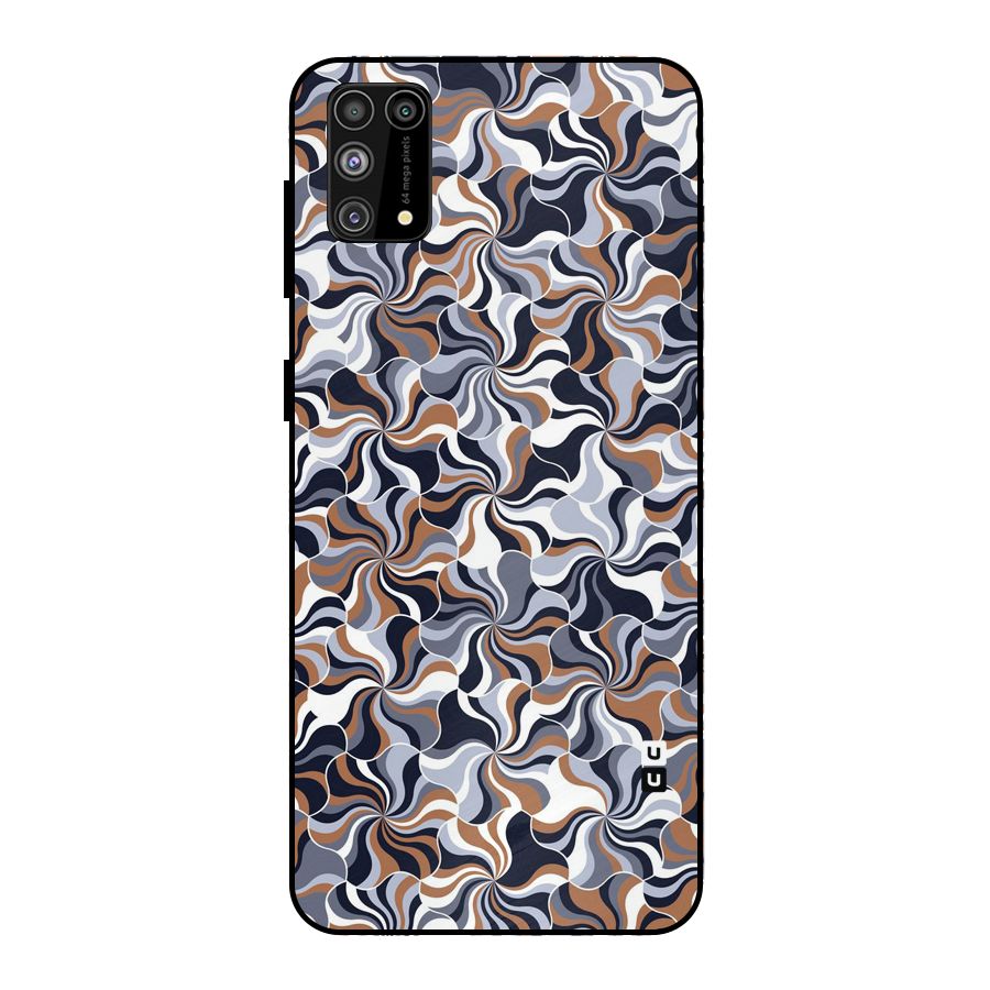 Multicolor Swirls Metal Back Case for Galaxy M31