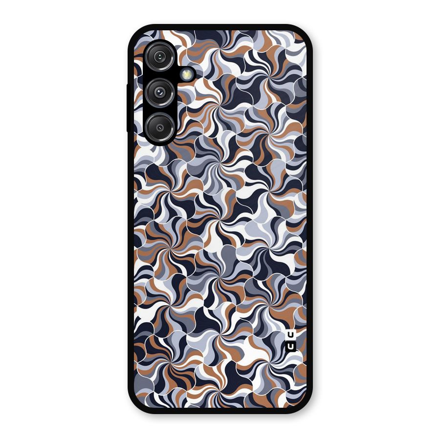 Multicolor Swirls Metal Back Case for Galaxy M34 5G