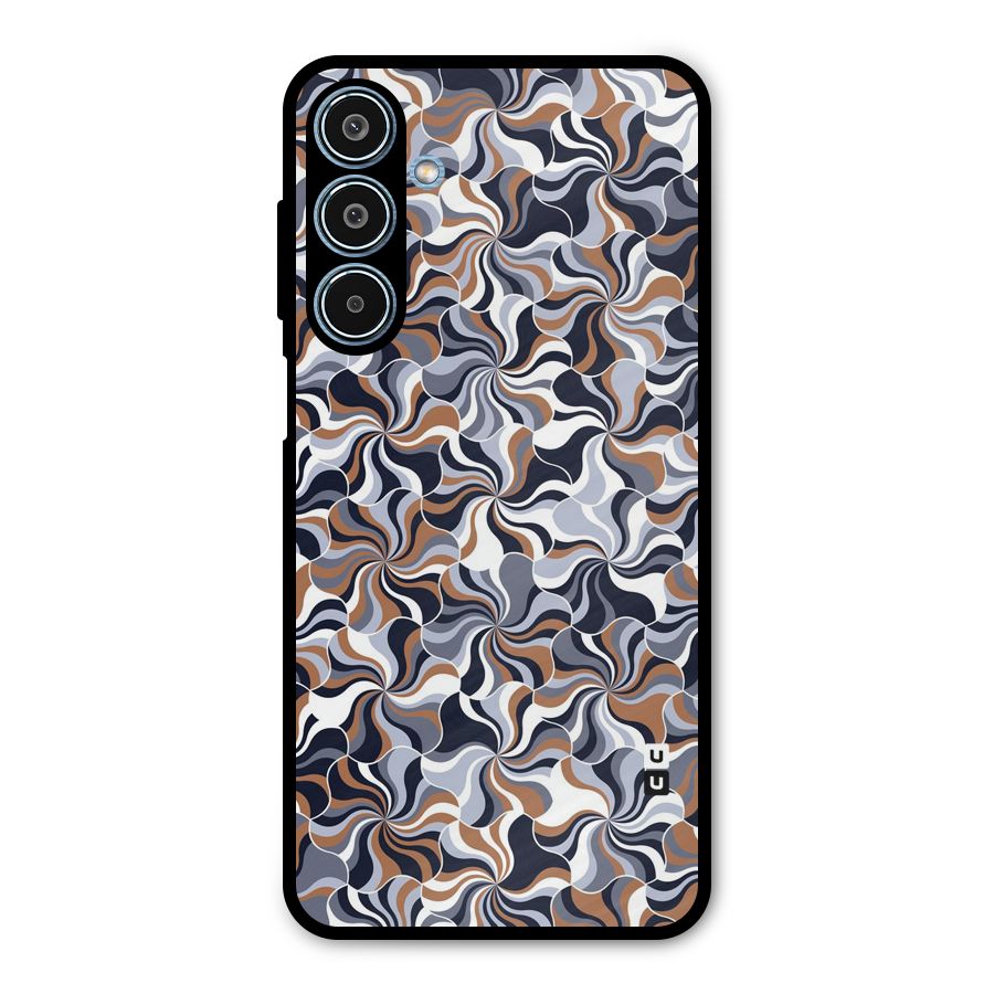 Multicolor Swirls Metal Back Case for Galaxy M35