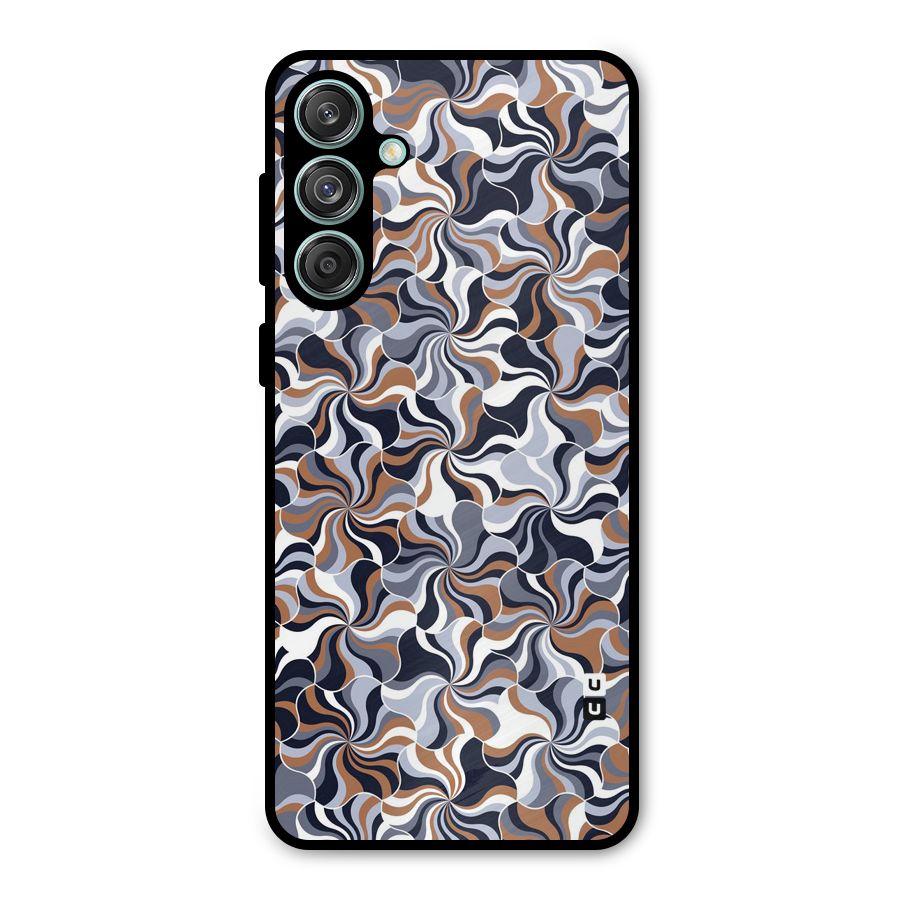Multicolor Swirls Metal Back Case for Galaxy M55 5G