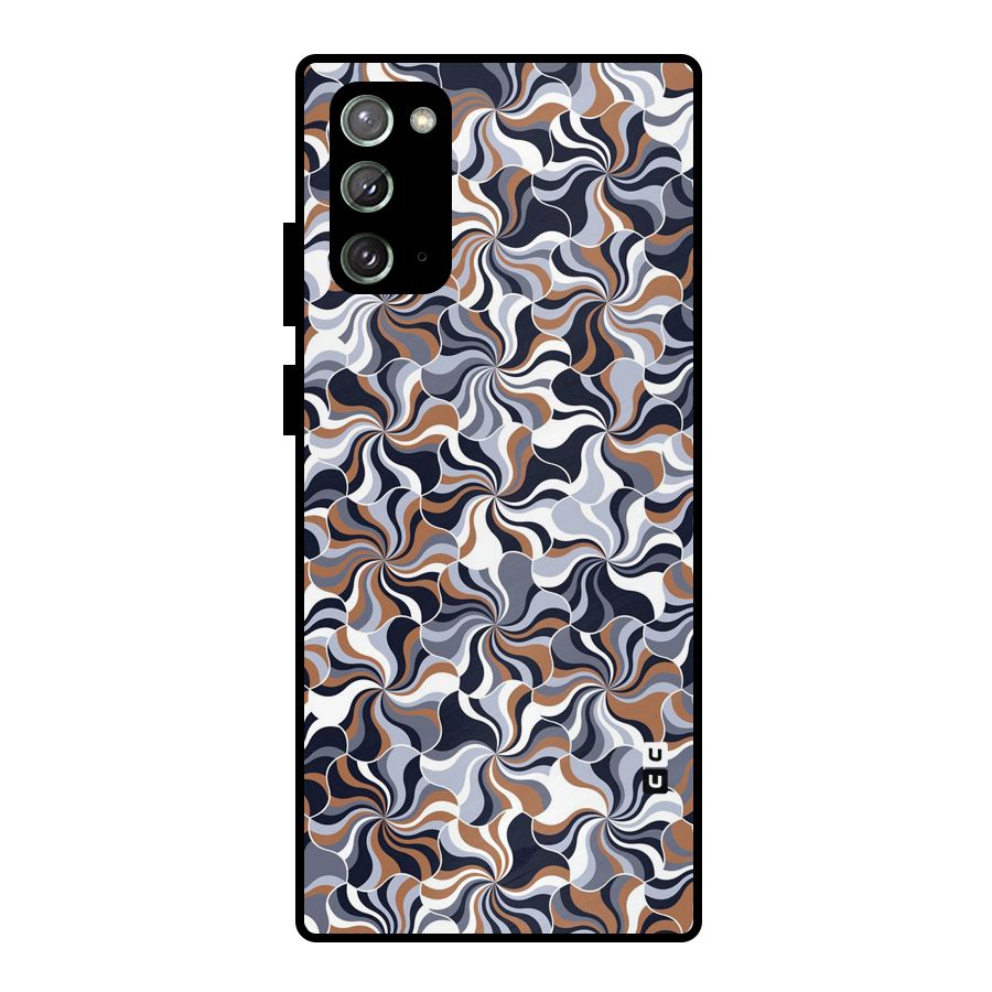 Multicolor Swirls Metal Back Case for Galaxy Note 20