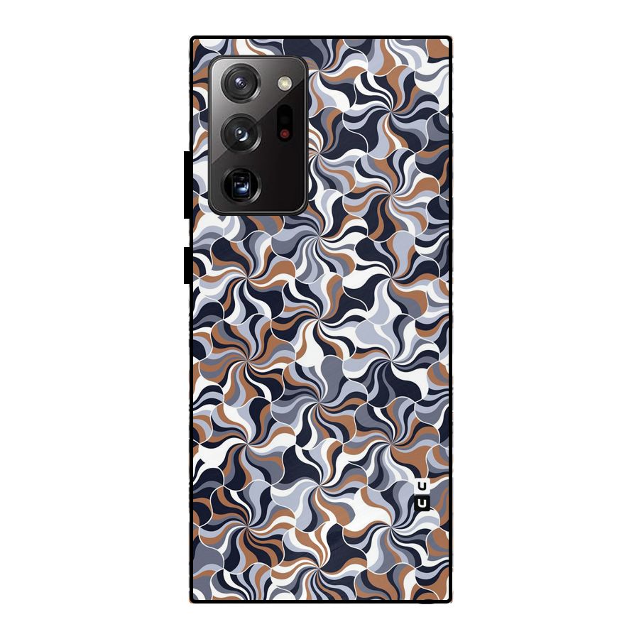 Multicolor Swirls Metal Back Case for Galaxy Note 20 Ultra