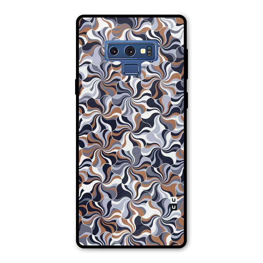 Multicolor Swirls Metal Back Case for Galaxy Note 9