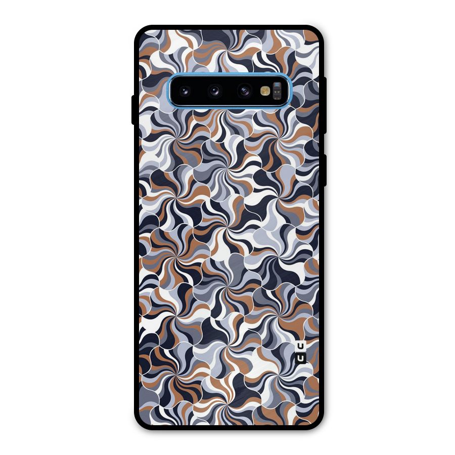 Multicolor Swirls Metal Back Case for Galaxy S10