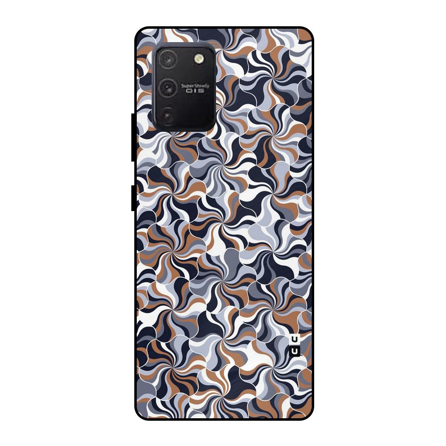 Multicolor Swirls Metal Back Case for Galaxy S10 Lite