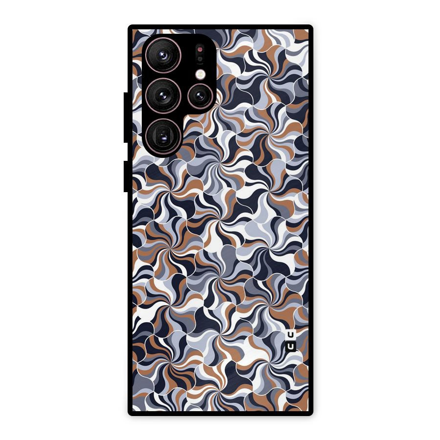 Multicolor Swirls Metal Back Case for Galaxy S22 Ultra 5G
