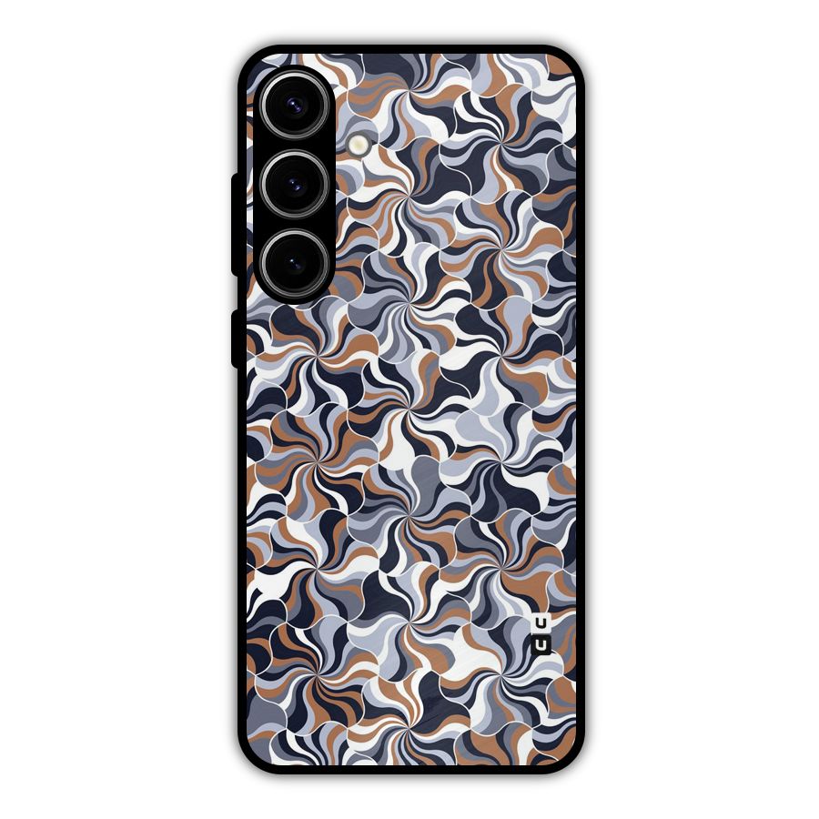 Multicolor Swirls Metal Back Case for Galaxy S24 Plus