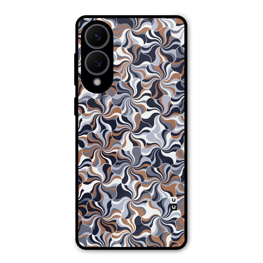 Multicolor Swirls Metal Back Case for Galaxy S25 Edge
