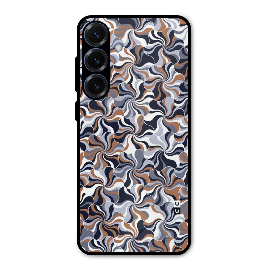 Multicolor Swirls Metal Back Case for Galaxy S25 Plus