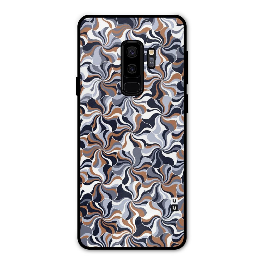 Multicolor Swirls Metal Back Case for Galaxy S9 Plus
